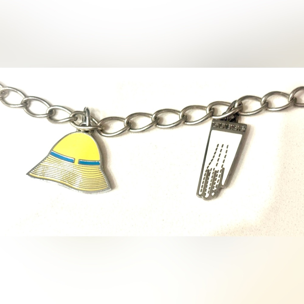 NIB Coach Silver Bracelet with 4 Yellow Charms - Picture 3 of 4